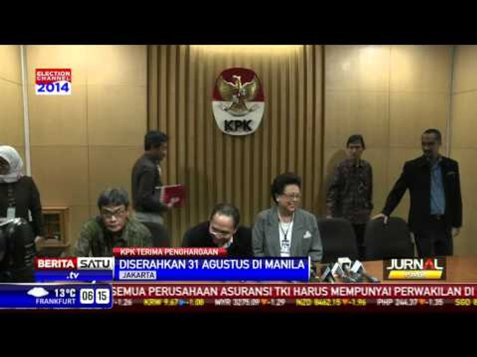 KPK Terima Penghargaan Bergengsi Ramon Magsaysay Award