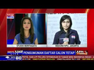 LIVE - KPU Bakal umumkan Daftar Calon Tetap Pemilu 2014