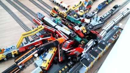 13 Lego city train crash with Metroliner, Horizon Express, 7740, 7745, 60051, 60052, 3677