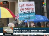 Trabajadores franceses exigen al senado revoque la reforma laboral