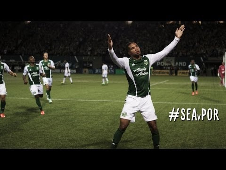 GOAL: Ryan Johnson slots a header in past Hahnemann | Seattle Sounders vs Portland Timbers