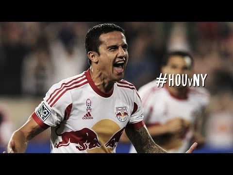 GOAL: Cahill blasts home a trademark header | Houston Dynamo vs. New York Red Bulls