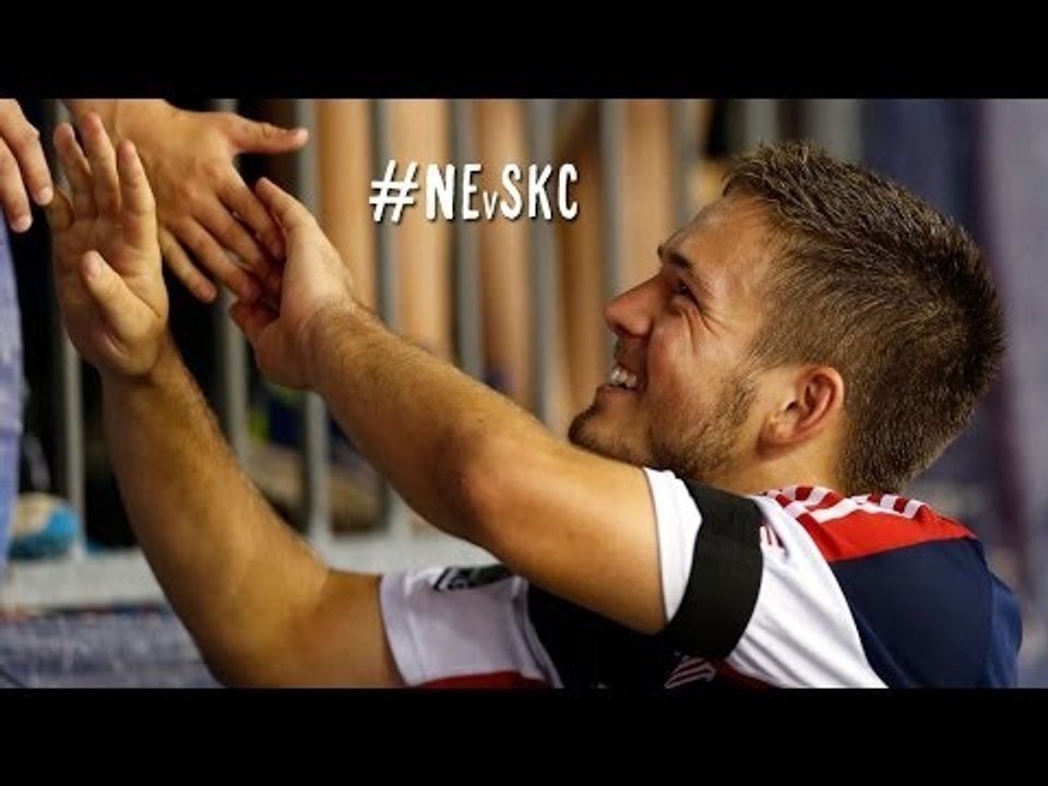 GOAL:  Rowe pumps a shot by Nielsen | N.E. Revolution vs. Sporting Kansas City