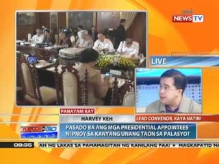 Pasado ba ang mga presidential appointees ni PNoy sa kanyang 1 taon sa palasyo?