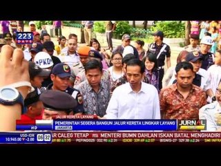 Jokowi dan Wamenhub Bahas Jalur Kereta Lingkar Layang