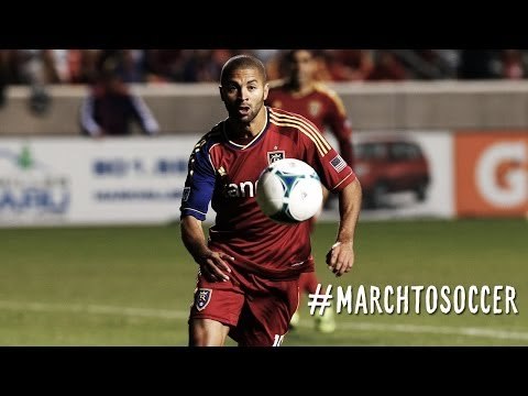 GOAL: Alvaro Saborio finishes a cross to give RSL the lead