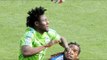 GOAL: Obafemi Martins doubles the lead with a thumping header
