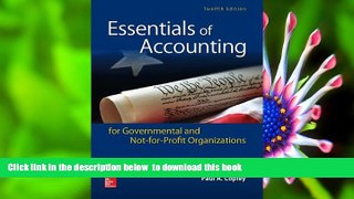PDF  Essentials of Accounting for Governmental and Not-for-Profit Organizations Paul Copley Trial