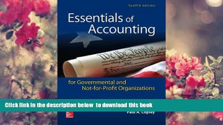 [PDF]  Essentials of Accounting for Governmental and Not-for-Profit Organizations Paul Copley Full