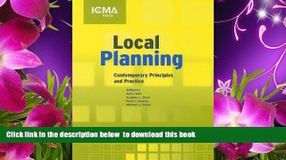 FREE [DOWNLOAD] Local Planning: Contemporary Principles and Practice  Full Book