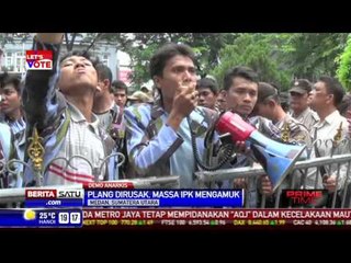 Massa IPK Sumut Mengamuk di Kantor PT KAI