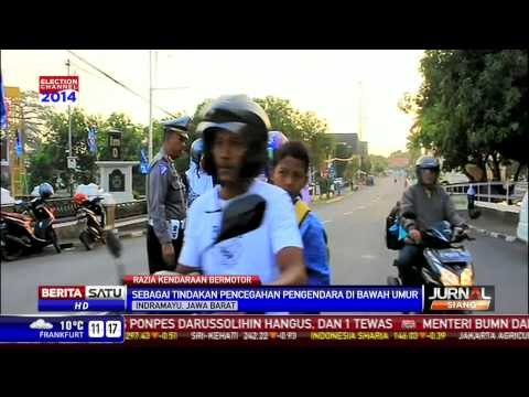 Polres Indramayu Merazia Pengendara Pelajar