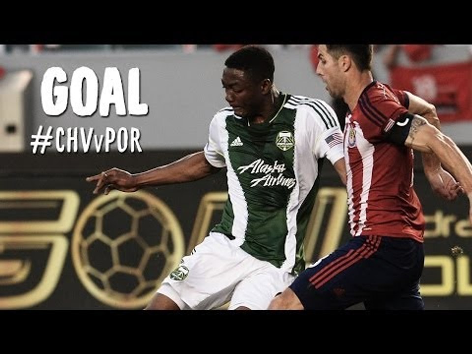 GOAL: Fanendo Adi finishes a beautiful cross to open scoring | Chivas USA vs Portland Timbers