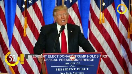 In 60 Seconds: President Elect Trump Holds First Official Press Conference