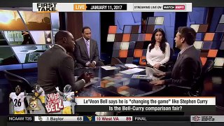 First Take - Leveon Bell says he is the Stephen Curry of the NFL