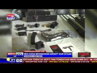 32 Airsoft Gun Sitaan Dimusnahkan