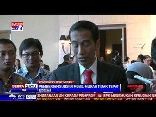 Kebijakan Mobil Murah, Jokowi: Tidak Benar Itu