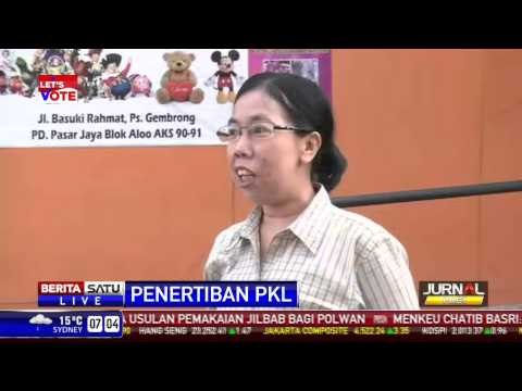 LIVE Penertiban PKL Pasar Cipinang Besar
