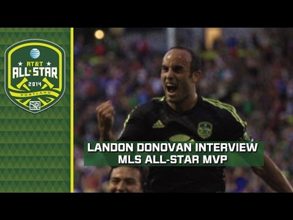 Landon Donovan reacts to All-Star game winning goal vs Bayern Munich