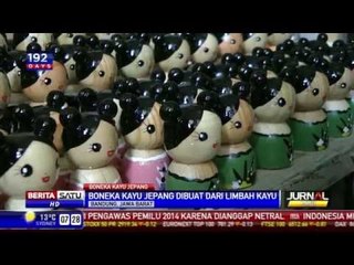 Kreatif, Limbah Kayu Disulap Jadi Boneka Jepang