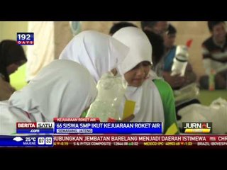 Siswa SMP Adu Ketangkasan Roket Air