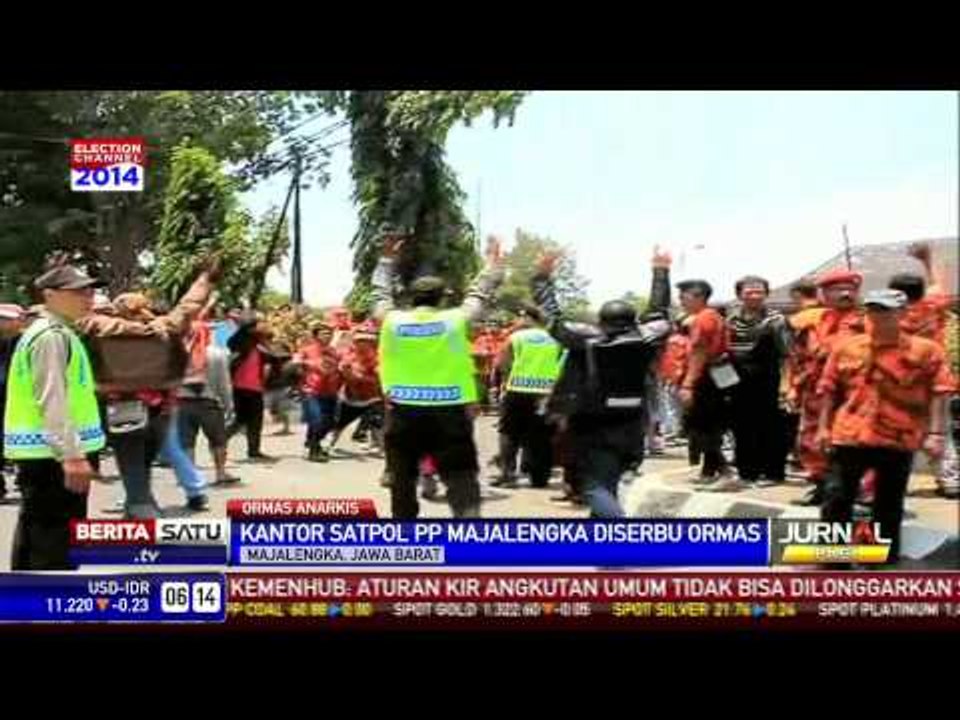 Kantor Satpol PP Majalengka Diserbu Ormas