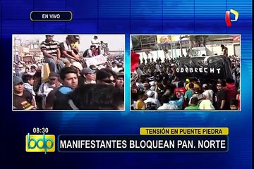 Puente Piedra: se registran incidentes en protesta contra peaje