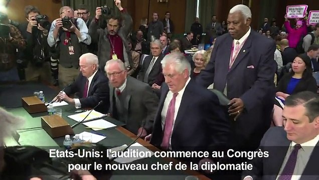 Etats-Unis: Rex Tillerson au Congrès pour son audition