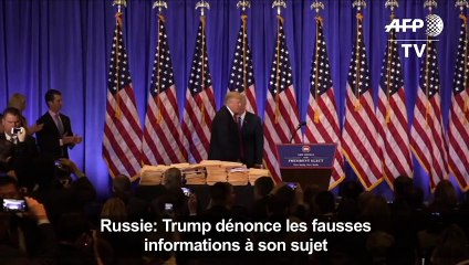 Russie:Trump dénonce les fausses informations à son sujet