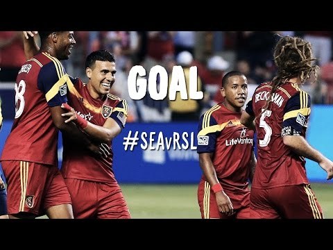 GOAL: Javier Morales finds space in the box and fires far post | Seattle Sounders v Real Salt Lake