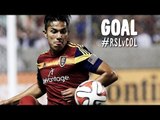 GOAL: Carlos Salcedo pounces on a spilled ball in the box | Real Salt Lake v Colorado Rapids