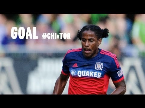 GOAL: Lovel Palmer with a header to grab the early lead