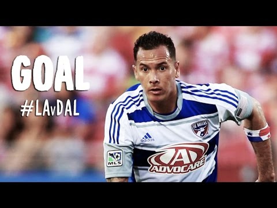 GOAL: Blas Perez rises over Gargan to head home for a goal | L.A. Galaxy vs FC Dallas