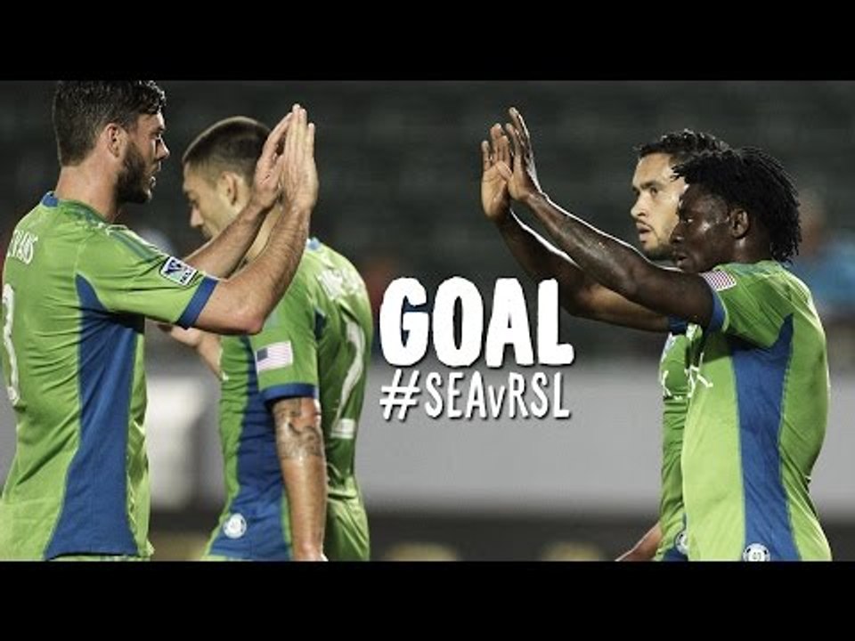 GOAL: Obafemi Martins slices the defense and flips it in | Seattle Sounders v Real Salt Lake