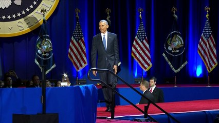 Obama se despide del poder con emotivo llamado a la unidad