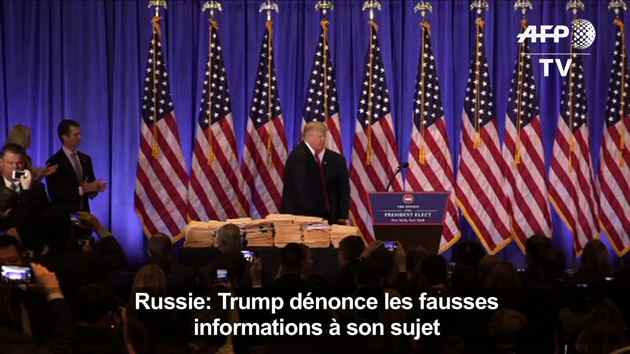 Russie:Trump dénonce les fausses informations à son sujet