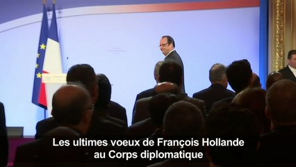 Ultimes voeux de Hollande au Corps diplomatique