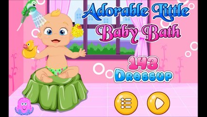 Adorable Little Baby Bath Video Play-The New Baby Caring Game