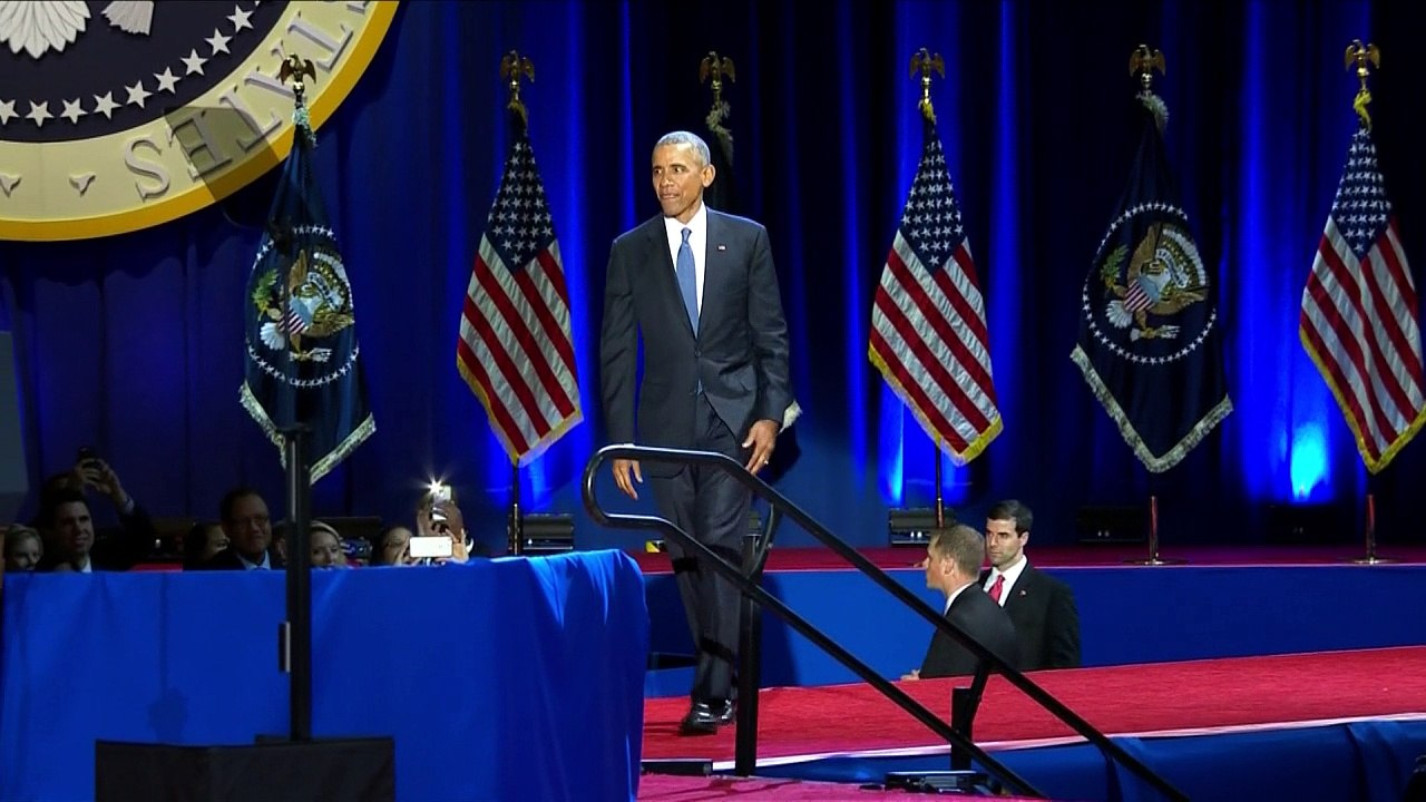 Obama nimmt Abschied: Tränen, Sorge und Zuversicht