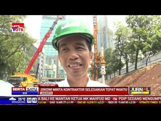 Jokowi Berharap Pengerjaan Proyek MRT Selesai Tepat Waktu
