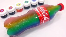 DIY How To Make Colors Coca Cola Bottle Gummy Pudding Learn Colors Slime Clay Toilet Poop