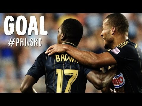 GOAL: Brian Brown scores before the break | Philadelphia Union vs. Sporting Kansas City