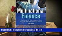 Audiobook  Multinational Finance: Evaluating the Opportunities, Costs, and Risks of Multinational