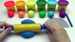 Play Doh! How to Make a Giant Rainbow Popsicle with Modelling Clay DIY * RainbowLearning