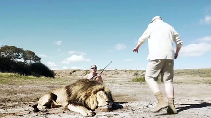 Lion Takes Revenge On Trophy Hunter