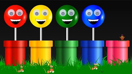 Learn Colors With Lollipop - Candy, Sweet Lollipops Teach Colours to Children Kids Toddlers