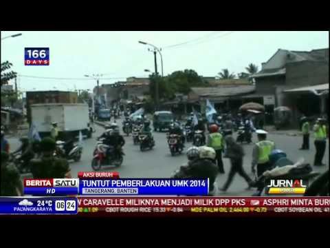 Unjuk Rasa Buruh, Tol Balaraja Macet 1 Kilometer