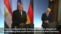 German foreign minister 'perplexed' by Trump's Nazi claim