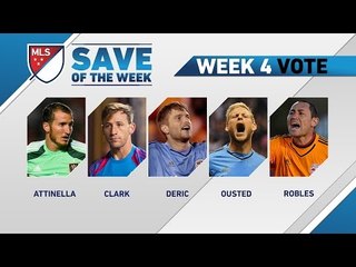 Top 5 MLS Saves | Save of the Week (Wk 4)