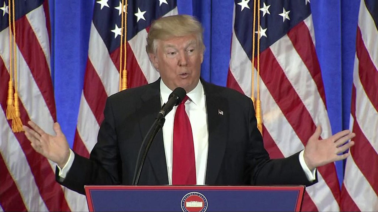 Beschimpfungen im Trump-Tower: Neuer Präsident betreibt Medienschelte